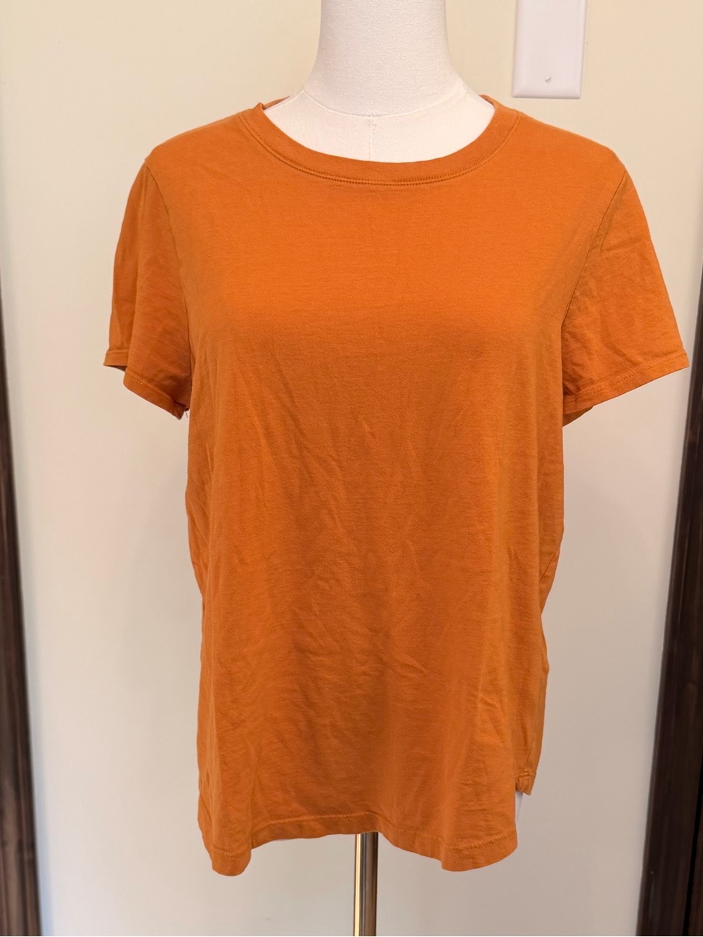 Madewell Orange Basic Short-Sleeve Tee